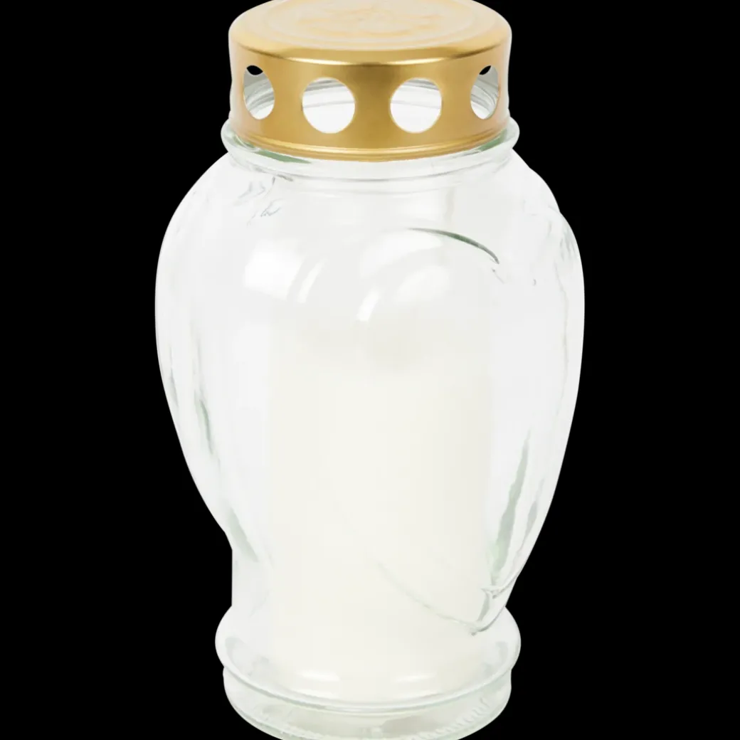 Bougie funéraire en verre | Action FR