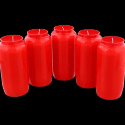 Bougies funéraires rouges Rouge | Action FR