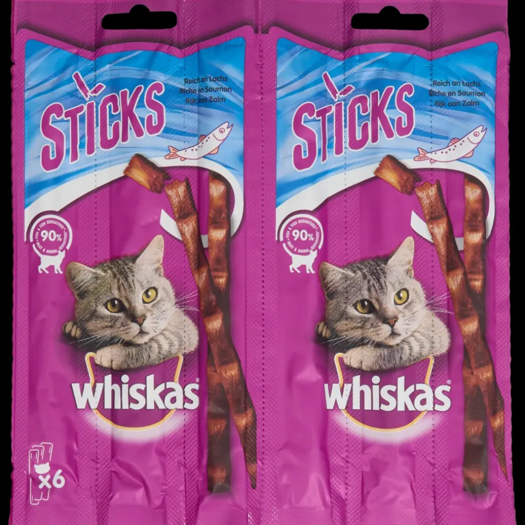 Bâtonnets à mâcher pour chat Whiskas Saumon | Action FR