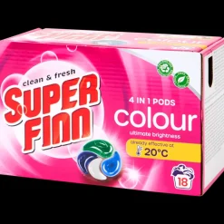Capsules de lessive 4-en-1 Superfinn Couleur | Action FR