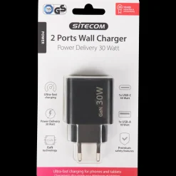 Chargeur secteur rapide Sitecom GaN | Action FR