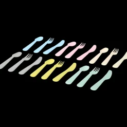 Couverts en plastique Multicolor 18 Pièces | Action FR
