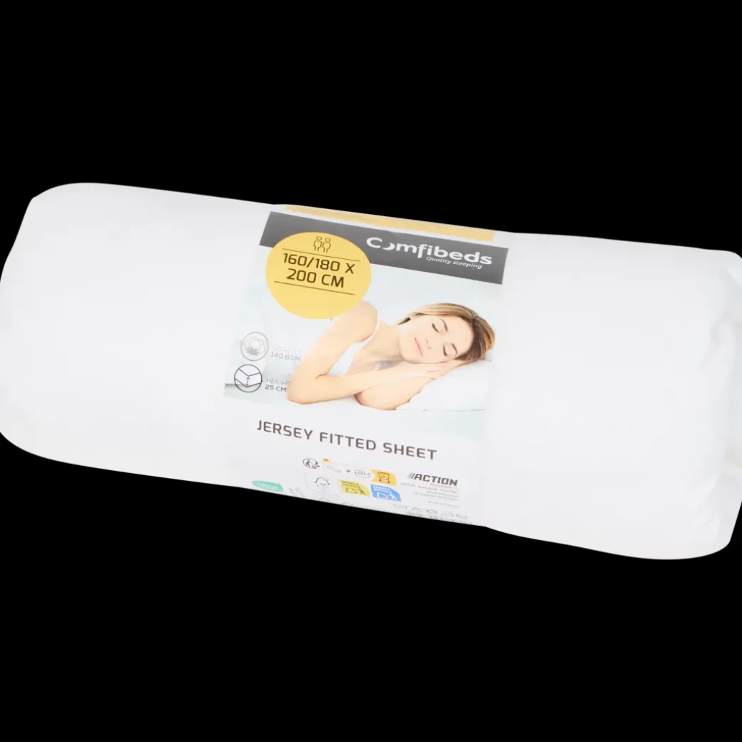 Drap-housse en jersey Comfibeds 160 x 200 cm | Action FR