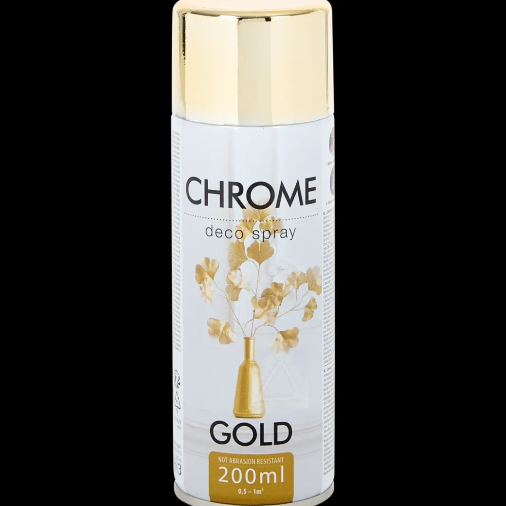 Peinture en aérosol à effet chromé Doré Gold | Action FR