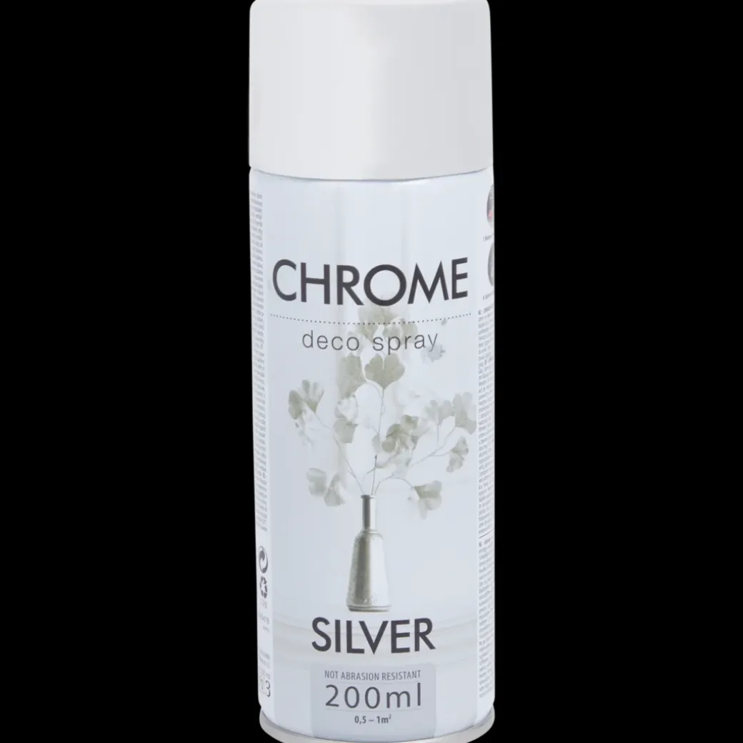 Peinture en aérosol chromée Argent Silver 200 ml | Action FR