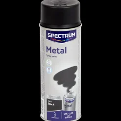 Peinture en aérosol pour métal Spectrum Noir mat Noir 400 ml | Action FR