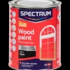 Peinture laque satinée pour bois 2-en-1 Spectrum Noir Noir | Action FR