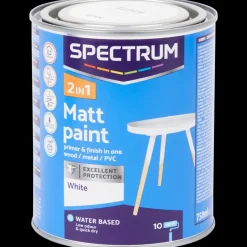 Peinture mate 2-en-1 Spectrum Blanc Blanc 750 ml | Action FR