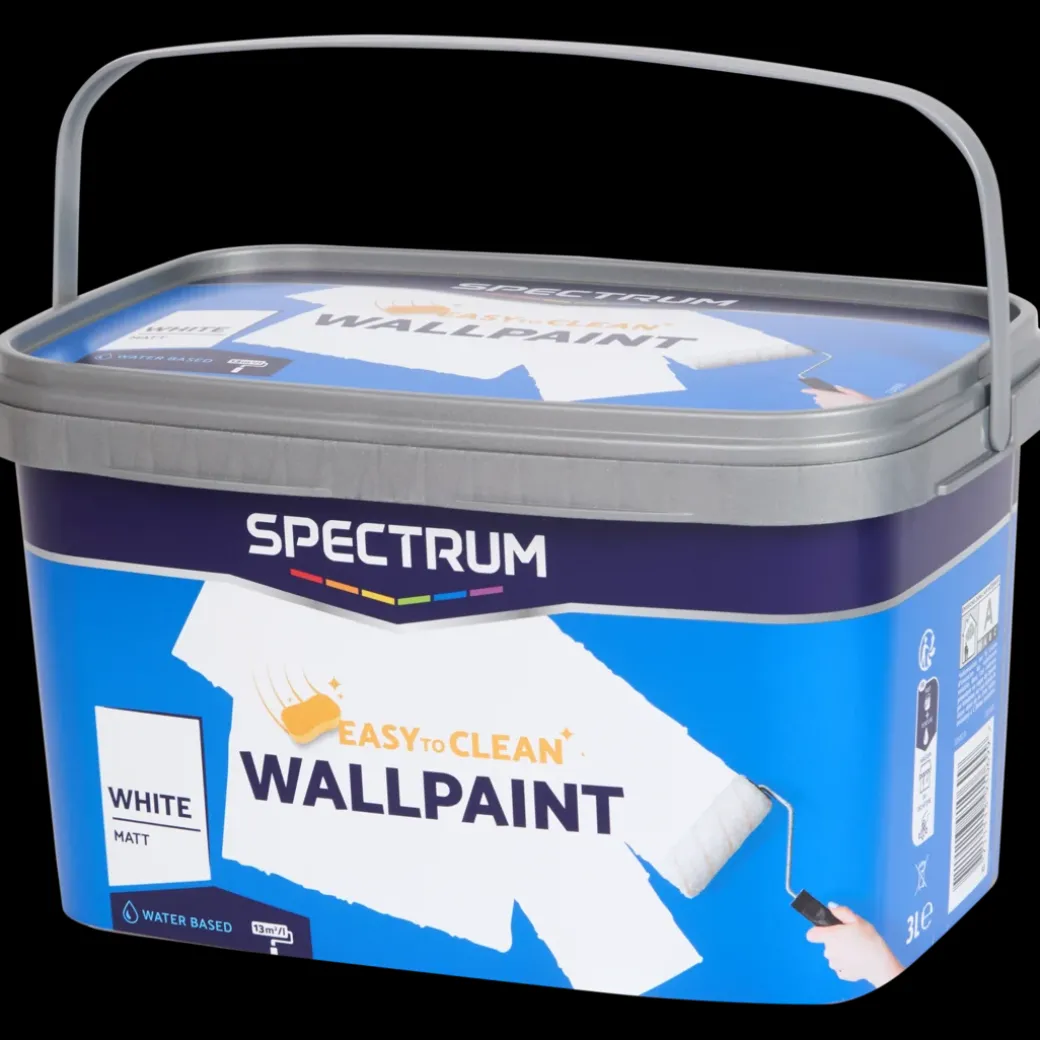 Peinture murale Spectrum Blanc mat Blanc 3 litre | Action FR