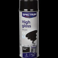Peinture noire en aérosol haute brillance Spectrum Noir 400 ml | Action FR