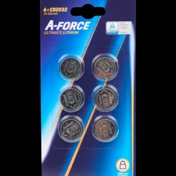 Piles boutons A-Force CR2032 6 Pièces | Action FR