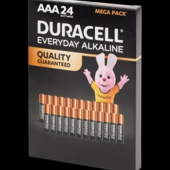 Piles Duracell Everyday Alkaline AAA 24 Pièces | Action FR
