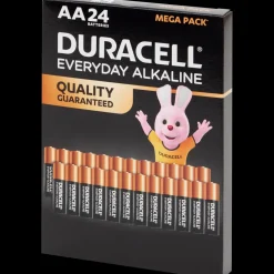 Piles Duracell Everyday Alkaline AA 24 Pièces | Action FR