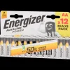 Piles Energizer Alkaline Power AA 12 Pièces | Action FR