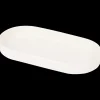 Plateau ovale en porcelaine Blanc Ovale | Action FR