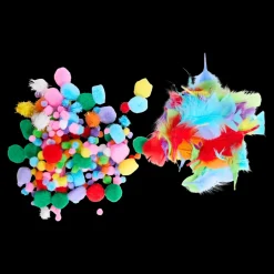 Plumes et pompons pour loisirs créatifs | Action FR