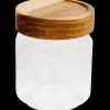 Pot de conservation avec couvercle en acacia 700 ml | Action FR